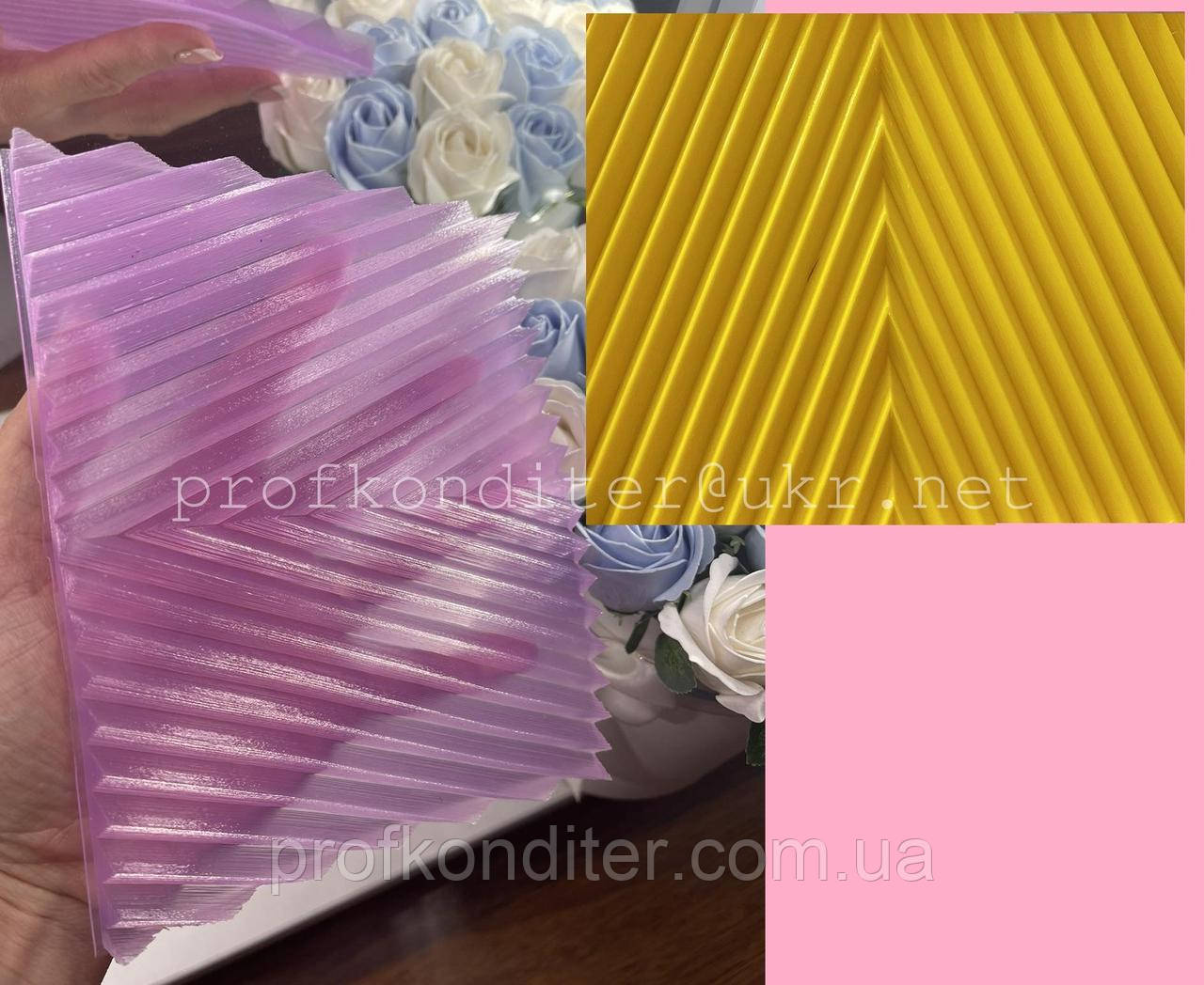 ЕКСКЛЮЗИВ! Силіконовий килимок для шоколадного ганаша "Зигзаг №1", фото 1