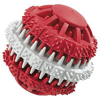 М'яч гумовий для собак для чистки зубів Ferplast PA 6584 - 6586 (Ферпласт Пій 6584 - 6586) 7.5, Червоний
