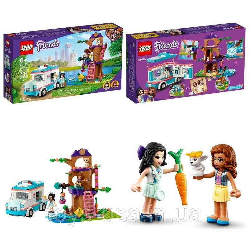 Лего Lego Friends Машина швидкої ветеринарної допомоги 41445, фото 1