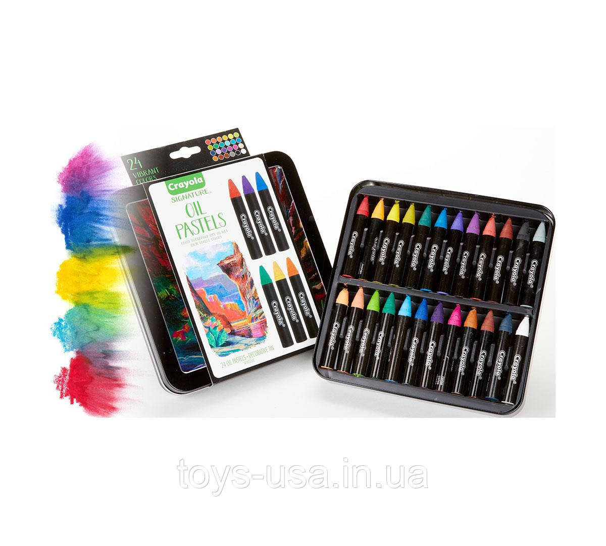 Олійна пастель Crayola signature oil pastels Крайола професійна, фото 1