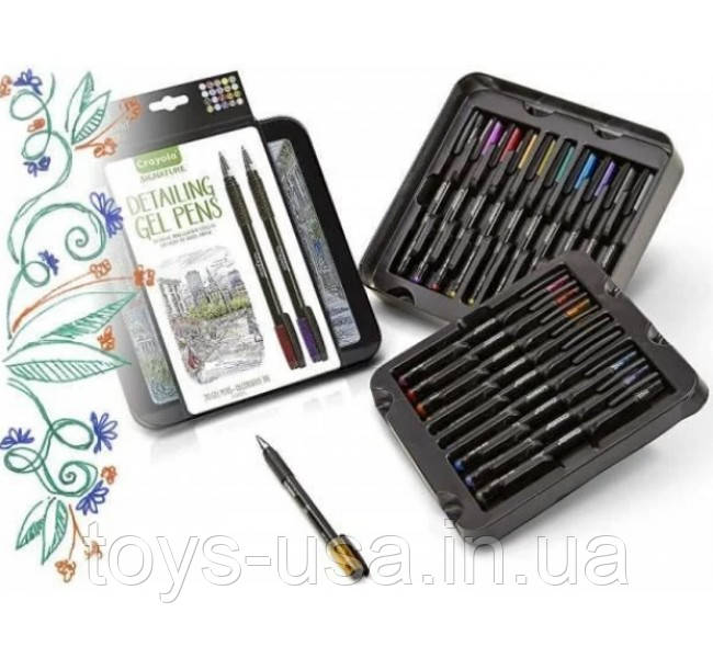Гелеві ручки Crayola Крайола Signature Detailing Gel Pens, фото 1