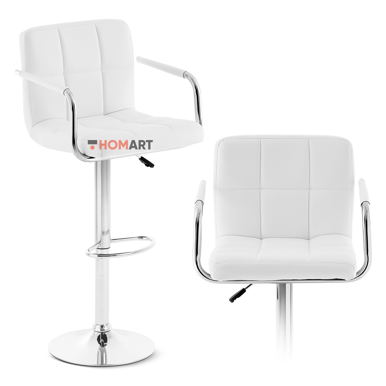 Стілець барний хокер Homart DM-811-1 білий (9147)