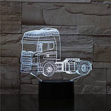 3D Світильники лампи Вантажівка, Подарунок дитячий практичний Подарунок для хлопчика, Оригінальні подарунки, фото 3