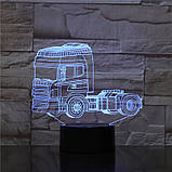 3D Світильники нічники Вантажівка, Подарунок дитячий практичний, Подарунок для хлопчика, Оригінальні подарунки, фото 8