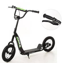 Самокат для дітей і дорослих Scooter з ручним гальмом (ЧОРНИЙ) арт. 2-043-1-B