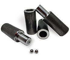 Петлі гаражні Ø 24 мм (комплект 2 шт) точені для воріт L=108 мм