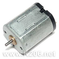 FF-N20PA-10190 Двигун постійного струму; 1-5VDC; 12100 RPM; розмір 15x12x10 мм; Ø осі 1.0 мм; довжина осі 2.5 мм