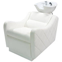 Мийка перукарська біла Амбассадор_white крісла мийки для салонів краси Доставка НУЛЬ!