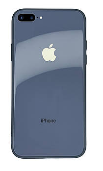 Чохол скляний Glass case для IPhone 8 Plus (10) Lavender Gray лаванди сірий