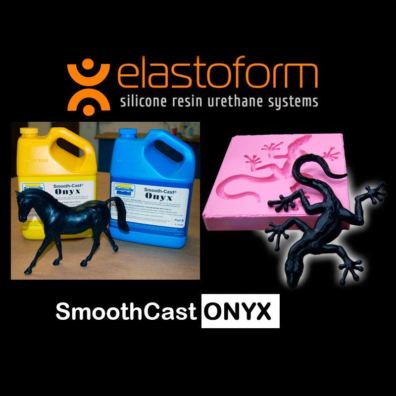 SmoothCast Onyx Slow. Уп. 0.41 кг. Модельний пластик (США). Ультрачорний, температуростійкий. Поліуретан