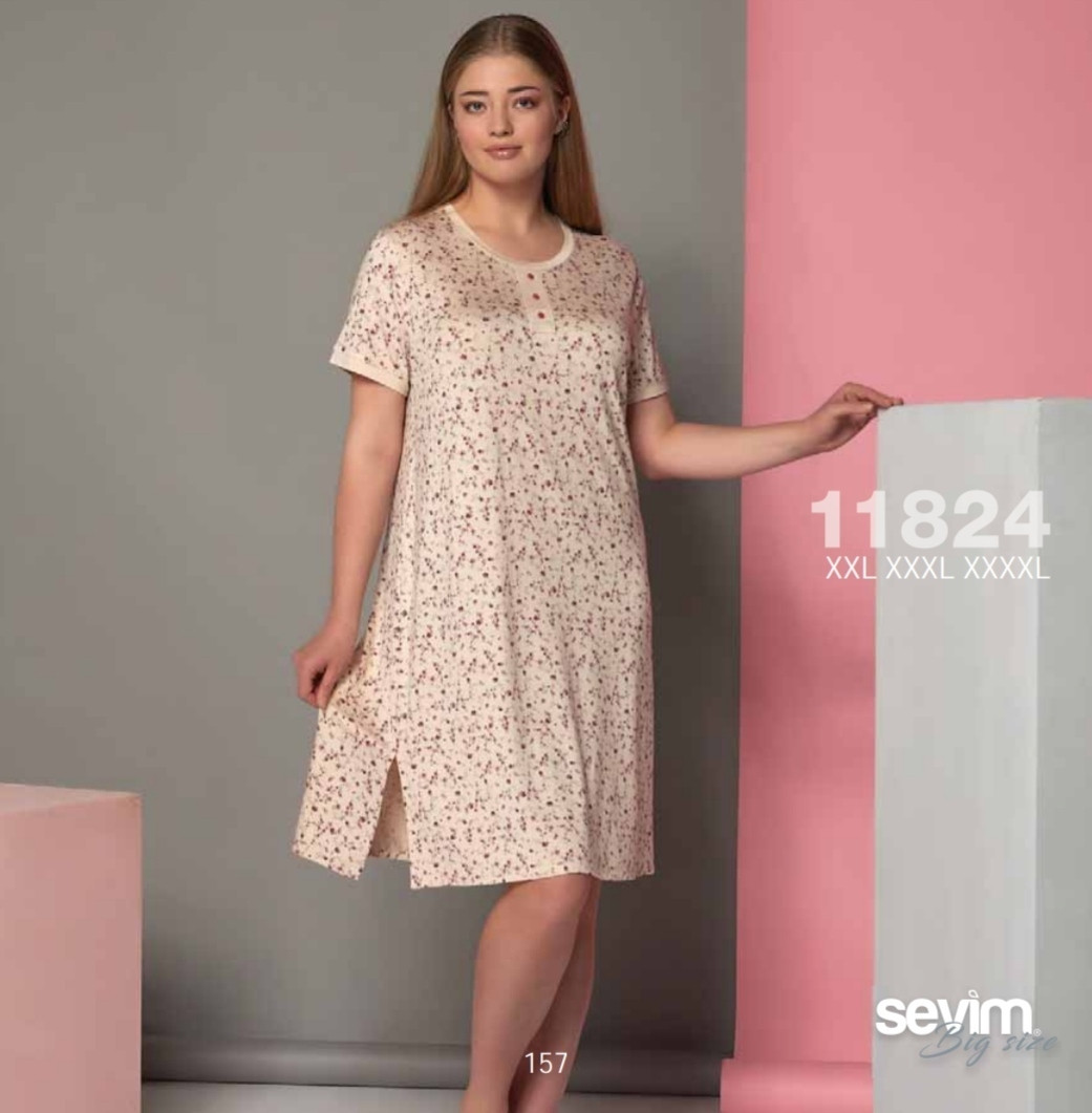 Нічна сорочка SEVIM 11824 короткий рукав