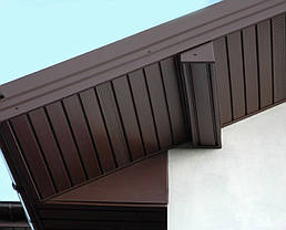 Софіт металевий 0,5 мм MAT ArcelorMittal Ral 8017, фото 4