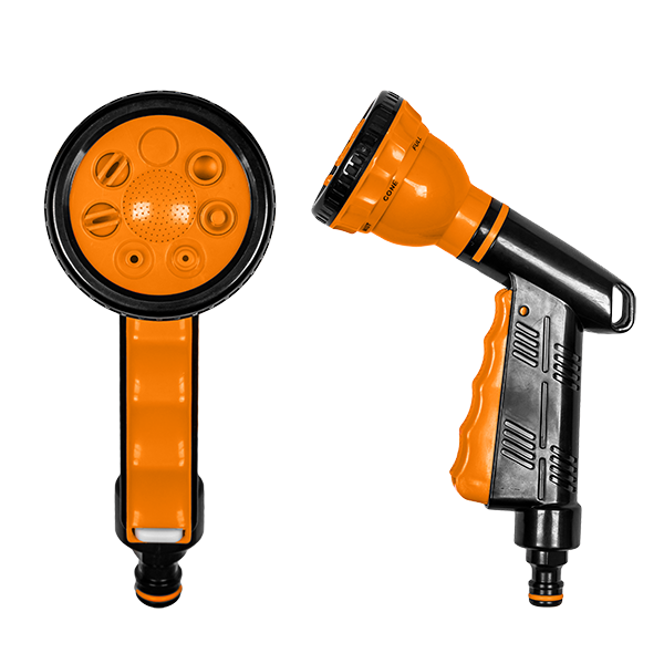 Насадка для поливу 7 режимів QUICK STOP, BLACK LINE, ECO-4442