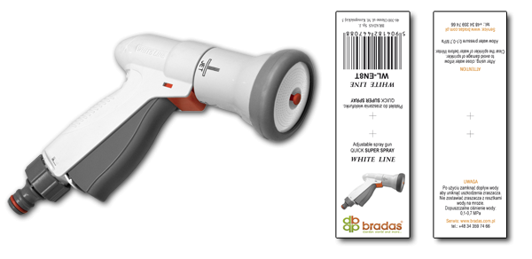 Пістолет для поливу SUPER SPRAY, WHITE LINE, WL-EN8T