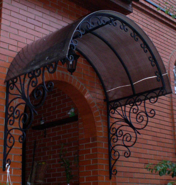 Навіси з металу креслення