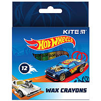 Олівці воскові Kite Hot Wheels 12 кольорів НW21-070, 47395