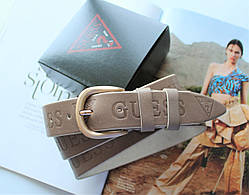 Жіночий шкіряний ремінь Guess