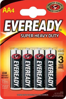 Батарейки соляні АА Energizer Eveready Super Heavy Duty AA R6 7638900083590