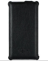 Шкіряний чохол фліп Vellini для Nokia Lumia 830 чорний