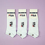 Білі короткі чоловічі шкарпетки з сіточкою FILA, фото 4
