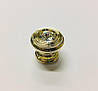 Ручка-кнопка з кристалом EST9952-100 глянсове золото Ø=30 мм, фото 4