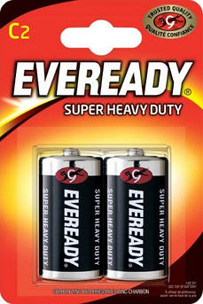 Батарейки Energizer Eveready Super Heavy Duty C / R14 BL2 7638900083606
