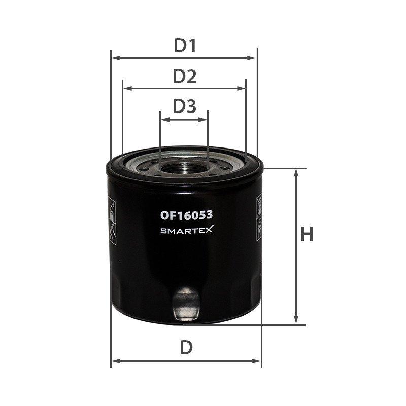 Масляний фільтр Isuzi N-Serie Smartex OF16053 аналог Mann WP 1240, Mahle N/A