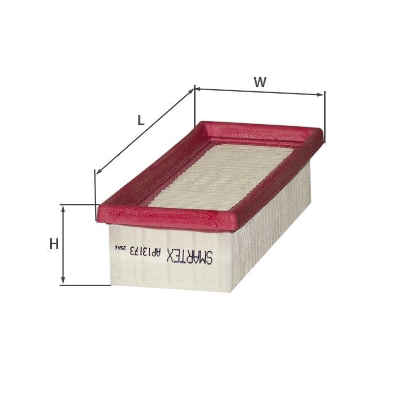 Повітряний фільтр Zaz Slavuta Smartex AP13173 аналог Mann C 2440/1, Mahle LX 454