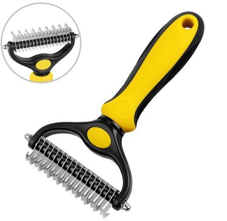 Колтуноріз двосторонній для котів і собак BronzeDog 20х10см, фото 1