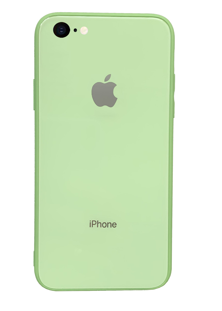 Чохол скляний Glass case для IPhone 6/6s (09) Mint зелений