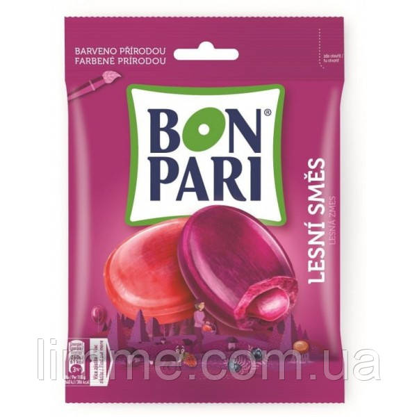 Цукерки льодяники зі смаком лісових ягід Bon Pari Lesni Smes 90 г