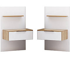 Приставні тумби 2шт Asti / Асті Дуб Крафт - Білий Глянець ТМ Миро-Марк