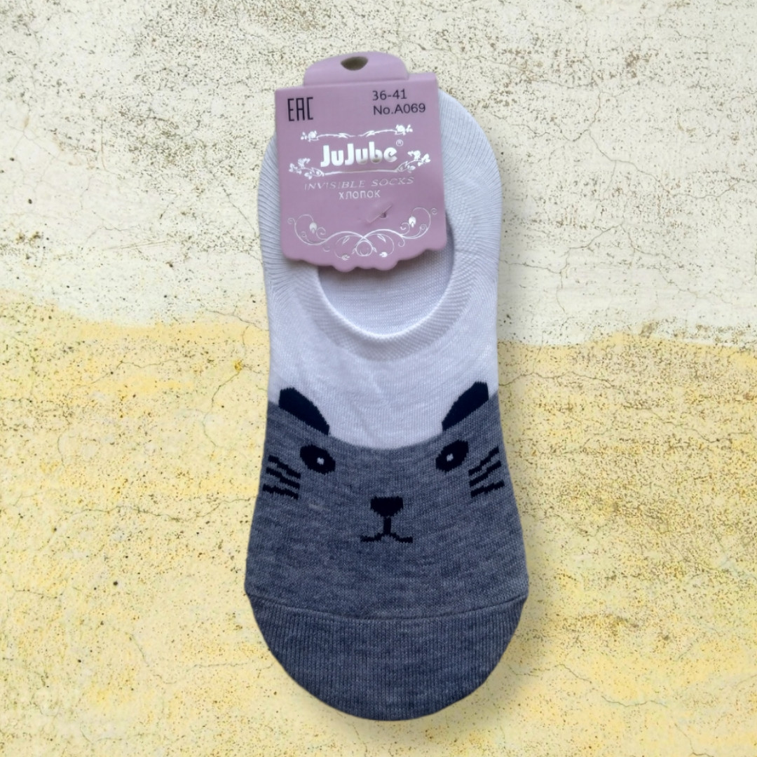 Жіночі підслідники із принтом сірі розмір 36-41, фото 1