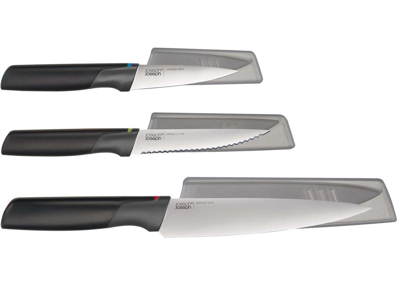 Набір з 3-х ножів "Elevate Knives"' 36.2х20х3см з нержавіючої сталі Joseph Joseph, фото 1