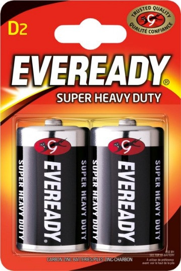 Батарейки Energizer Eveready Super Heavy Duty D / R20 BL2 7638900083613