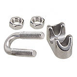 Затиск для троса 14 мм DIN 741 оцинкований,  10 шт, фото 7