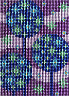 Алмазна вишивка. Картинка-наліпка "Кульбабки", 19х14см