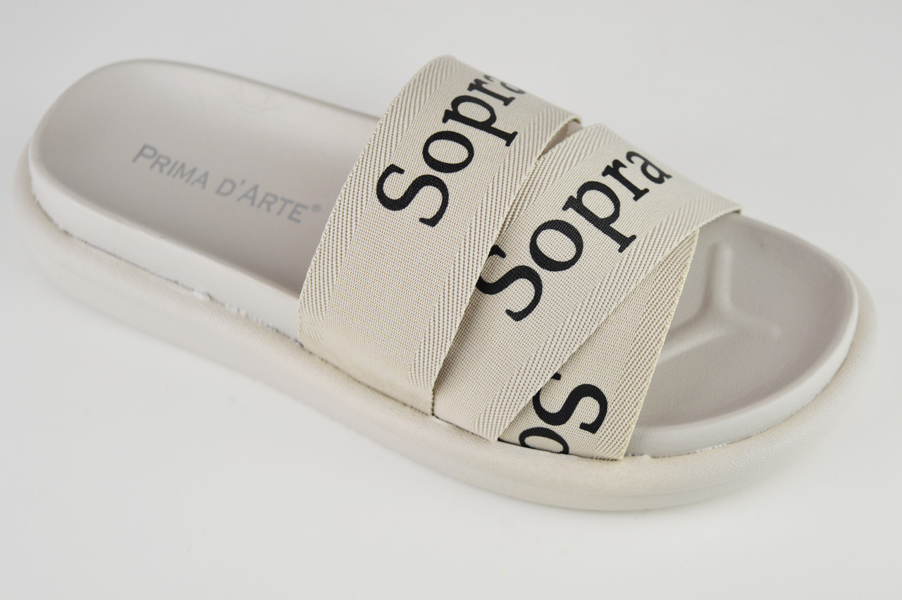 Шльопанці жіночі Prima d'arte PT17 37 Сірі текстиль