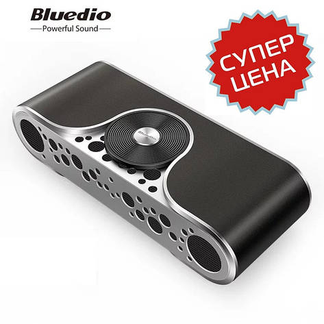 Bluedio TS3 Turbine Metal Grey бездротова Bluetooth колонка, фото 2