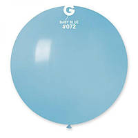 Латексна кулька пастель ніжно-блакитний 31"/ 072/ 48см Baby Blue Gemar