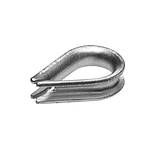 Коуш 8 мм для троса каната DIN 6899 оцинкований, фото 2