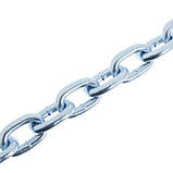 Ланцюг сталева 3 мм господарська коротколанковий оцинкована бухта 100 м, фото 2