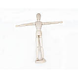 Манекен для малювання WORISON дерев`яний чоловічок 14 см, фото 3