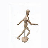 Манекен для малювання WORISON дерев`яний чоловічок 14 см, фото 4