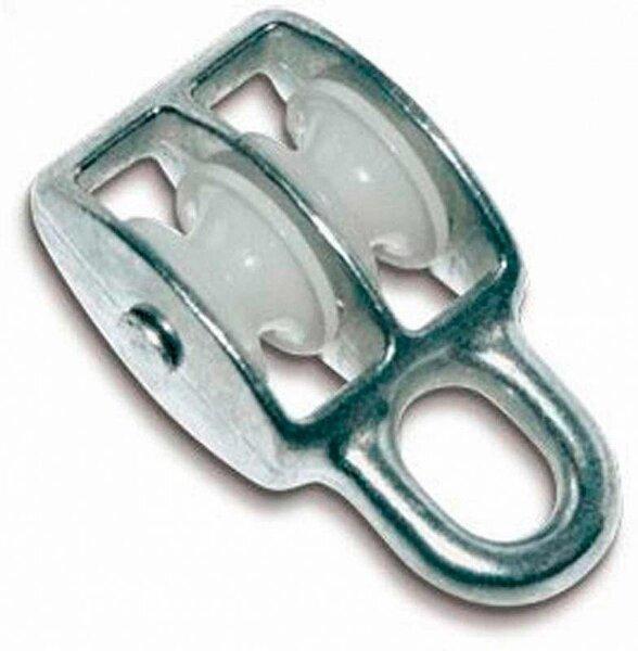 Блок подвійний 40 мм цинк (під трос 10 мм), фото 1