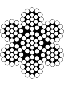 Трос нержавіючий 6,0 мм 7х19 / ISO2408 100 метрів в бухті, фото 1