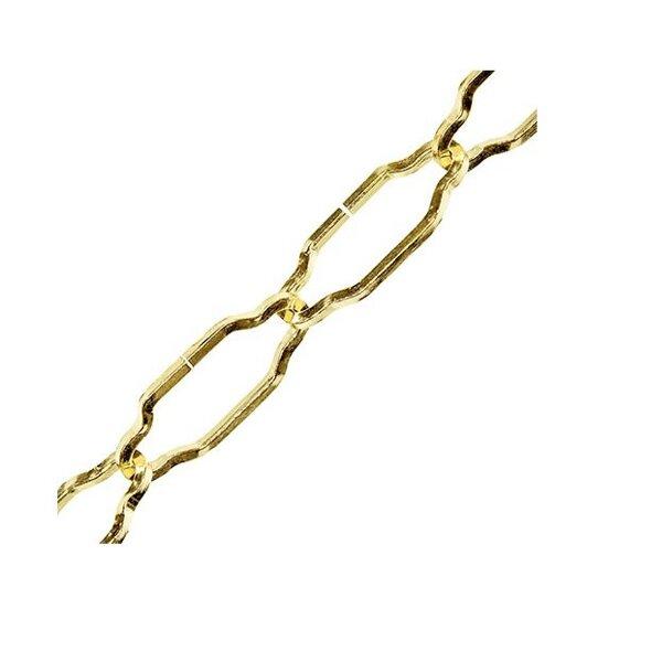 Ланцюг декоративний 2.2 мм "Церковний" сталевий золотий (бухта 25 м), фото 1