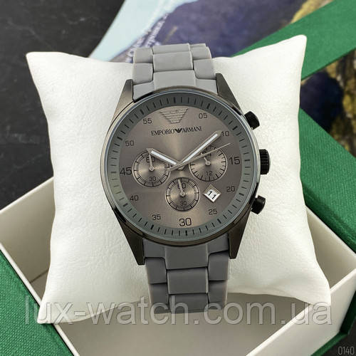 Годинник наручний Emporio Armani AR-5905 Gray-Black Silicone