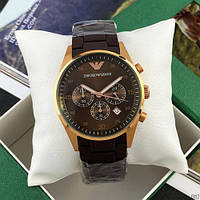 Часы наручные Emporio Armani AR-5905 Gold-Brown Silicone