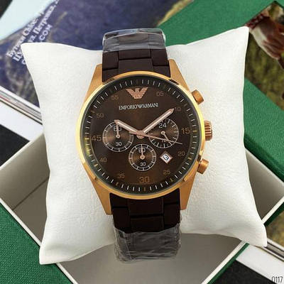 Годинник наручний Emporio Armani AR-5905 Gold-Brown Silicone